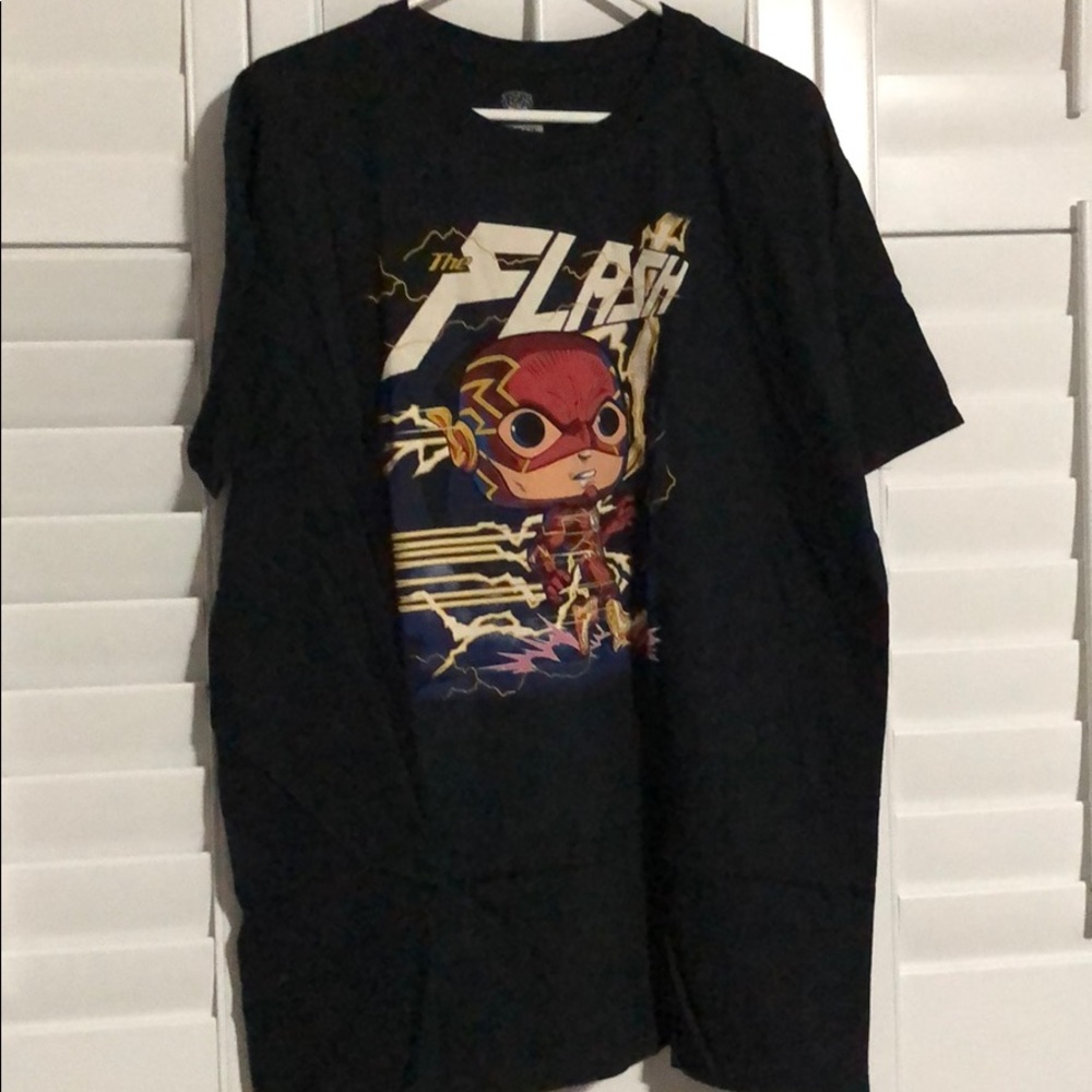 🆕 POP Tees The Flash, Black Size XL